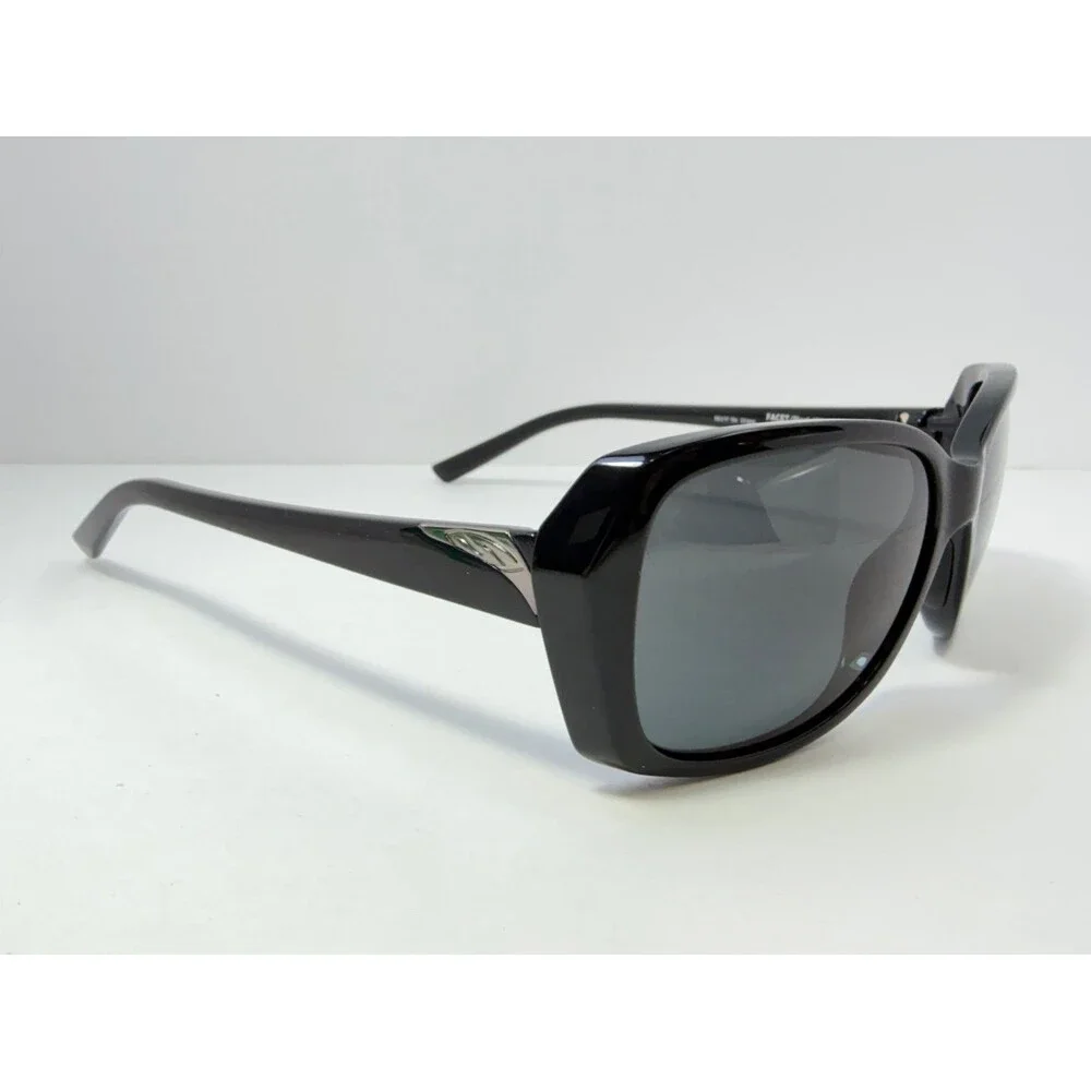 Smith FACET Black 1ES Sunglasses Women's Black 56mm Polarized TLT Optics
